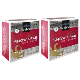 COLE'S Select Snow Crab Meat - Wild Caught from Patagonian Waters of Chile- High in Protein & Omega 3 Nutrients- No Preservatives - 5.3 oz Can- 2 pack