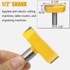 Hymnorq Bottom Cleaning Router Bit, 1/2 Inch Shank x 2-1/4