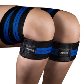 VERRI | Vendas para rodilla para sentadillas y leg press que brindan protección y seguridad en entrenamiento gym, negro, unitalla