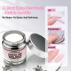 Press-On Nail Glue Remover, 80ml/2.71 fl.oz, Separate Bottles Design (Leak-Proof),