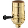 L&M Lamp Socket Replacement, E26 Threaded Base, Turn Knob for