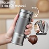 Bincoo Foldable Manual Coffee Grinder with External Adjustable Setting,Coffee Bean