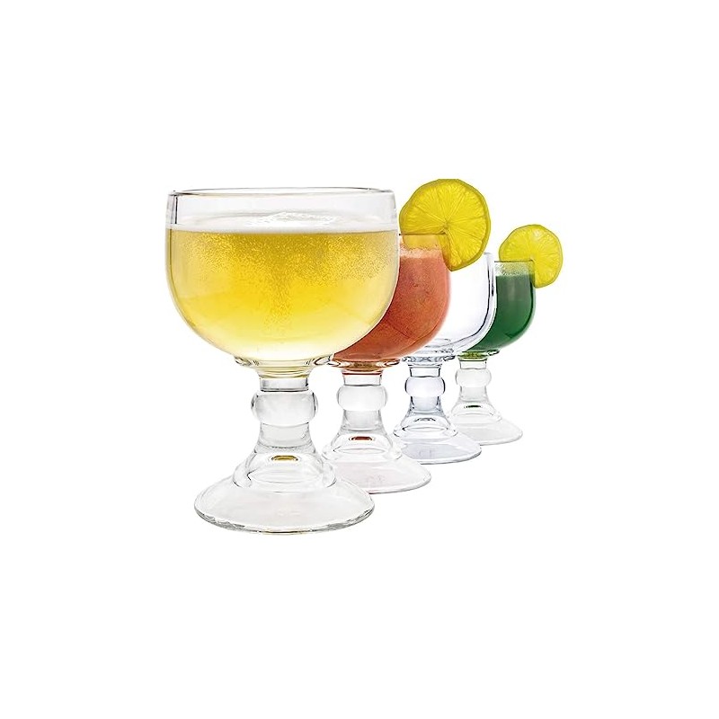 Chefcaptain Margarita Glass Schooner- 21.5 Oz Set Of 4 Extra
