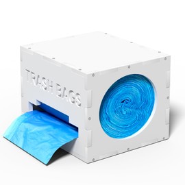 LOSADY Largest Club Size Trash Bag Holder, Trash Bag Dispenser, 10.6" x 8.65" - Holds 200 Rolls & Regular Size Rolls, Wall-Mounted Cleaning Supplies Organizer for Kitchen & Laundry Room