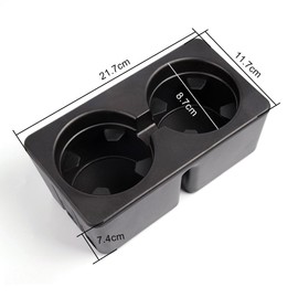 G-PLUS Center Console Dual Cup Holder Insert Compatible with Chevy Silverado GMC Sierra 1500 2500 Suburban Yukon Tahoe 2007-2014 Center Console Beverage Drink Insert 19154712