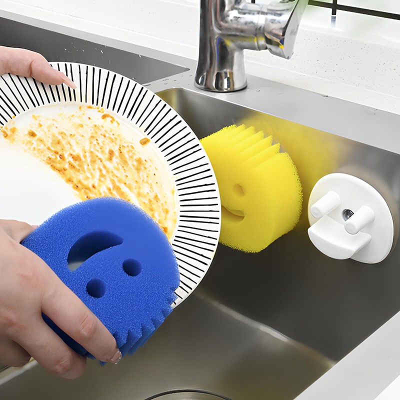 IFUDE Smiley Sponge Holder Pack of 2