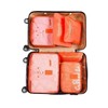 Go2buy 6pcs Travel Luggage Organizer Set Backpack Storage Pouches Suitcase