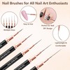 5Pcs Nail Art Liner Brushes Set Fine Detail Brushes for