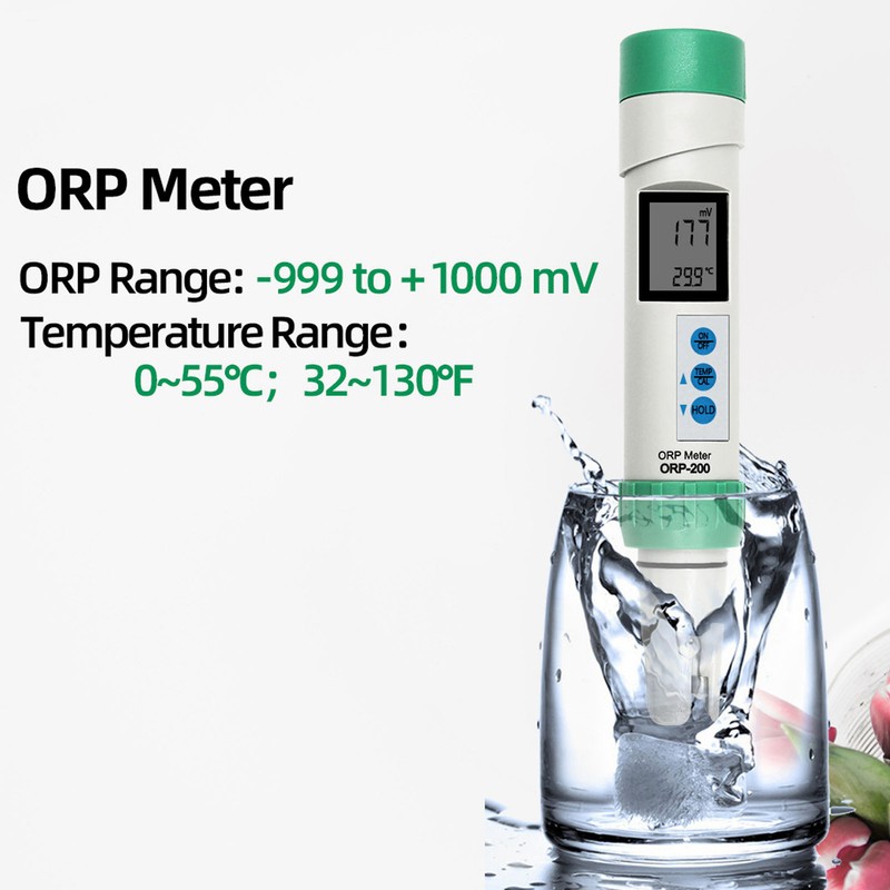 Waterproof ORP TEMP Meter Negative Ion Hydrogen Rich Tester Pen