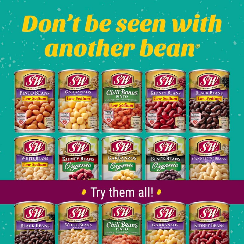 S&W - Pinto Beans -15.5 Oz. Can (Pack Of 12)