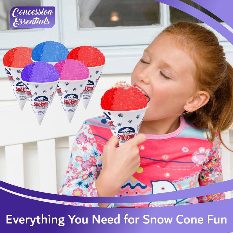 Concession Essentials – Ultimate Snow Cone Kit – Includes 5