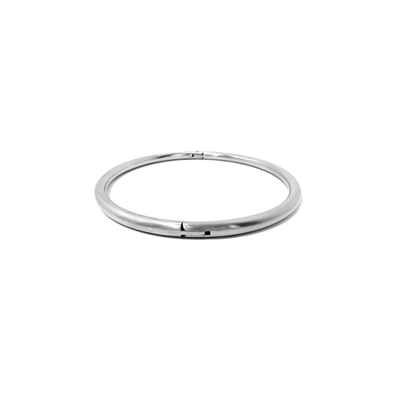 Cuffstore Eternity Collar in Brushed Satin Stainless Steel (slave collar,