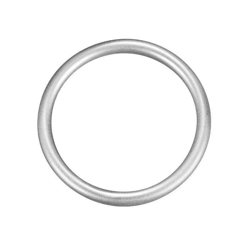 925 Silver Matte Solid Bracelet Women's Plain Loop Bracelet Bead
