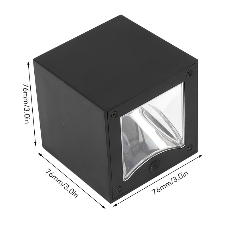 Solar Square Wall Light Wiring Free Intelligent Light Control Fence