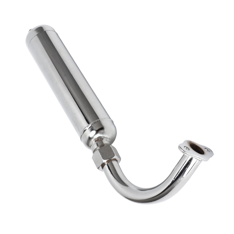 Exhaust Muffler Pipe Motorized Bicycle Engine Muffle Tailpipe Exhaust Pipe