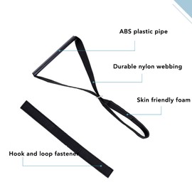 Zervikales Nacken Traktionsgerät, Nacken Traktionsgerät, Nackendehner Gurt chiropraktische Dekompression bequemer Griff zervikales Traktions Zuggerät mit Kinnriemen für Nackenschmerzen, Arthritis