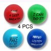 4 Pcs Stress Balls for Adults, Motivational Stress Balls, Stress