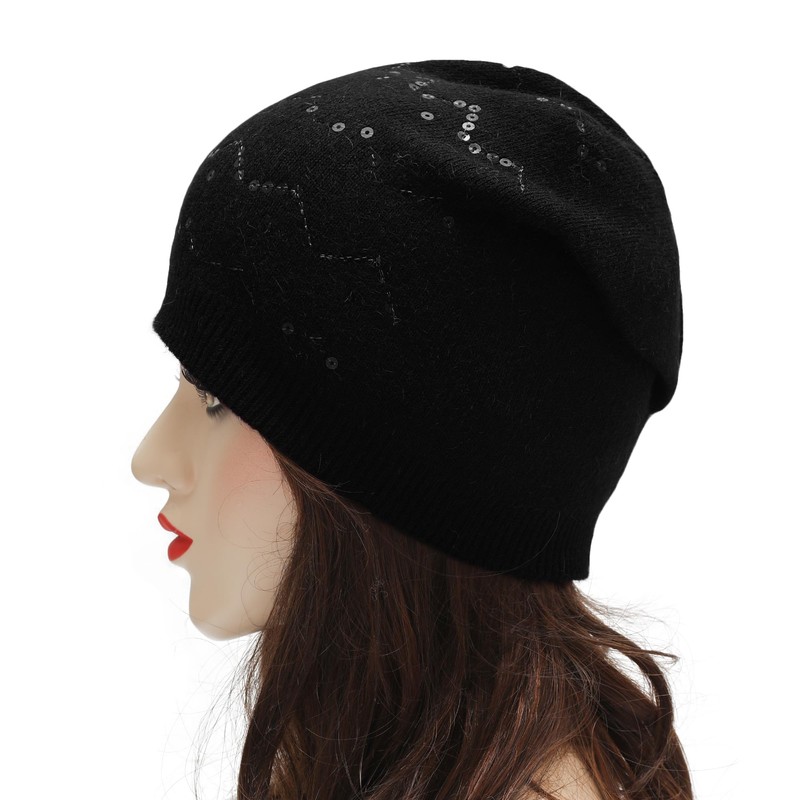 ZLYC Women's Knitted Slouchy Beanie Hat Soft Winter Stretch Skull