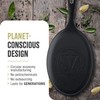 Victoria Cast Iron Fajita Skillet, Black Oval Cast Iron Serving