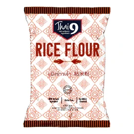 Thai 9 Variety of Premium Flours - Tapioca Starch, Glutinous Rice Flour & Rice Flour 400g (Pack of 3) NO ARTIFICIAL