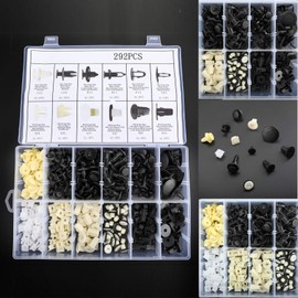 Topteng 292PCS Fender Door Hood Bumper Trim Clips Body Retainer Assortment & Screwdriver