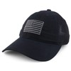 Armycrew Soft Cotton Crown American Flag Embroidered Mesh Back Cap