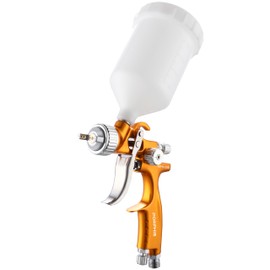 PORPHIS HVLP Automotive Refinishing Spray Gun MPH-338 0.8mm Nozzle Paint Spray Gun, Yellow