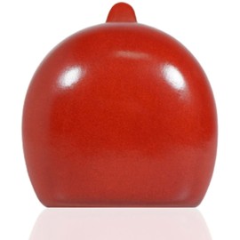 Tokyo amachi Kobo Coin Purse, Men's Coin Case, Horseshoe Shaped, Beautiful Gloss, Italian Leather, Gift Box Included, orange