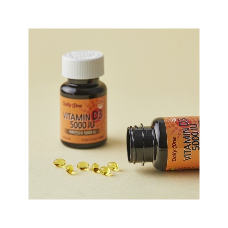 Daily One Vitamin D3 5000 IU 154.5mg X 100 Capsules