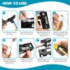 Darivefish 11-in-1 Pool Cue Tips Shaper, Pool Cue Tips Replacement