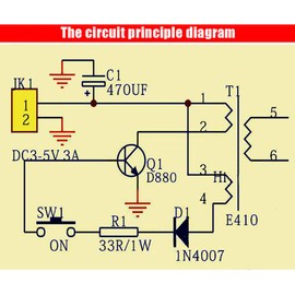 Ximimark 1Set High Voltage Generator Arc Igniter Lighter Kit Module DC 3-5V Arc Generator Boost Transformer Electronic Production DIY Suite