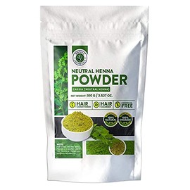 Tinte Capilar De Henna, Polvo De Henna Neutro Para El Crecimiento Del Cabello (100 Gramos), Polvo De Cassia Obovata, Orgánico, Sin Colorantes.