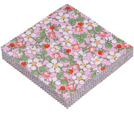 Nodsaw Spring Floral Charm Packs for Quilting 5 inch - 42 5x5 Charm Squares Precut Quilting Fabric - 100% Cotton 5x5 Fabric Squares Quilt for Sewing DIY Patchwork