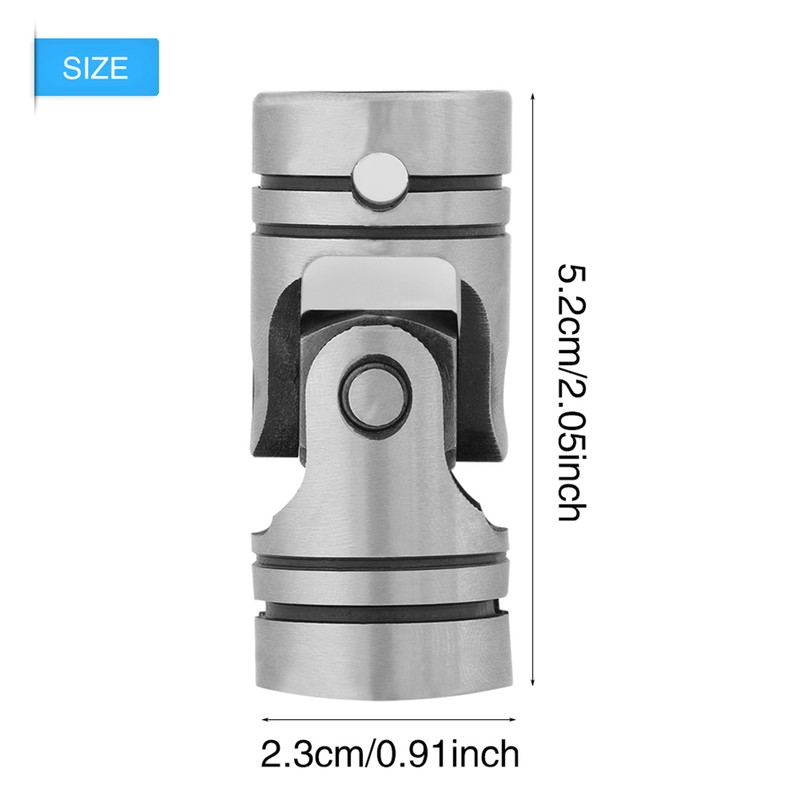 12mm Dia Shaft Coupling Motor Connector Steel Universal Joint 12×23×52mm