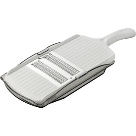 Takagi Kanesada Vegi-Cut Stainless Steel Fine Julienne Slicer with Direct Grating Container, Slice, Fine Julienne, Julienne, Dishwasher Safe, Easy-to-Hold Handle Shape, With Container, Made in Japan