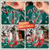 120 Pcs Christmas Vase Filler, Green Red Candy Cane Pearl