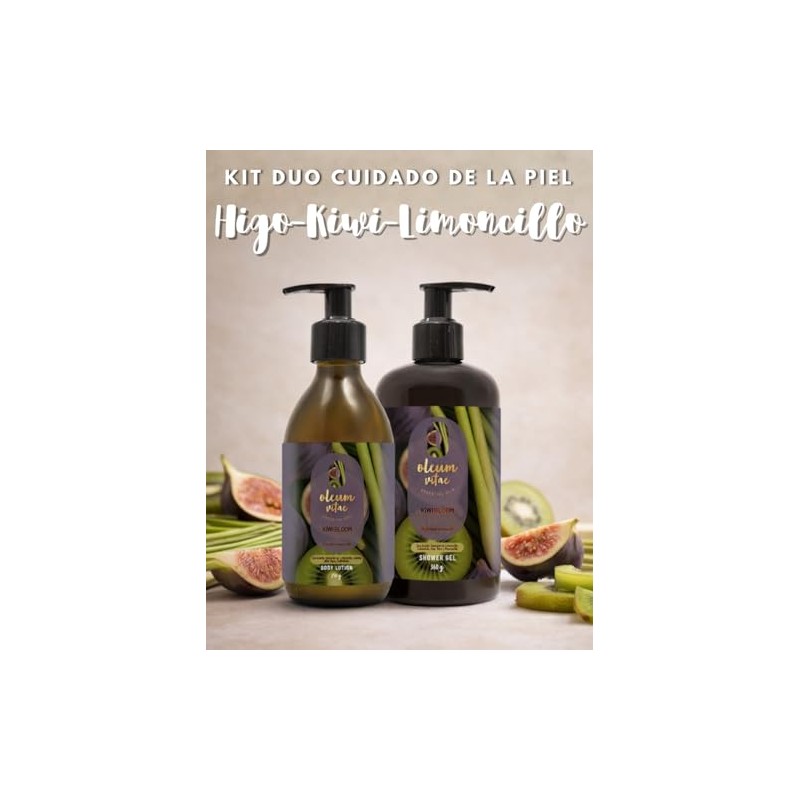 Oleum Vitae Kit Dúo Shower Gel Body Lotion Kiwi Bloom