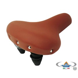 Original Montegrappa Made In Italy Vintage Saddle Synthetic Leather With Two Resistant Springs Handmade Product Mod Nevada 1605 (Color: Coffee)