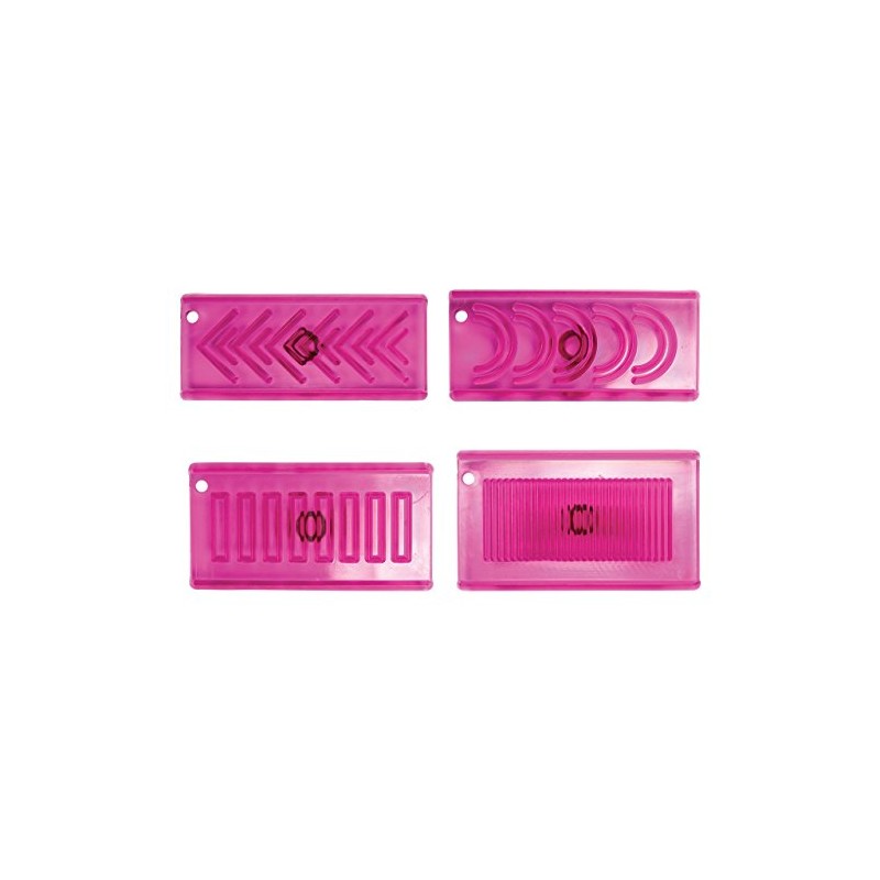 PME JEM 3D Creative Border Cutters, Set of 4,White,12.5 x