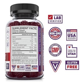 ZHOU Elder-Mune Elderberry Gummies - Black Elderberry, Vitamin C, & Zinc, Daily Immune Support Supplement for Women & Men, Natural Chews for Adults & Children 4 & Up - 60 Gummies (2 Pack)