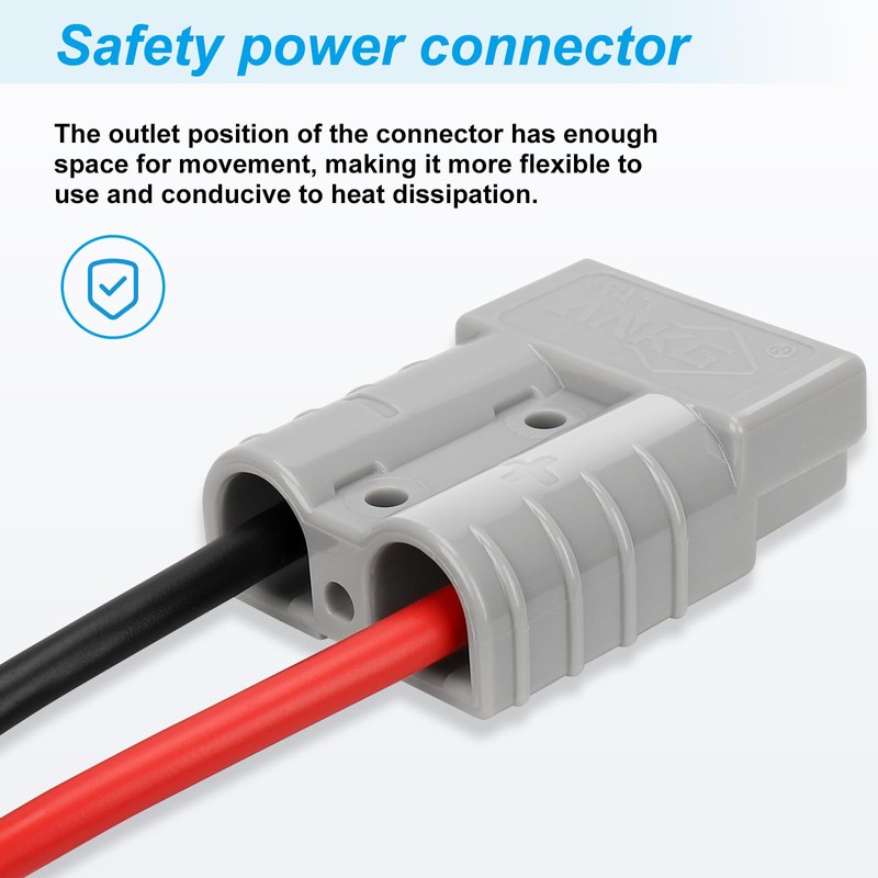 ANKG 50Amp 10Awg Battery Quick Connect Electric Forklift Cable with