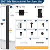 Gyykzz 36" Side Mount Cable Railing Post, Level Drilled Space-Saving