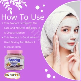Starky Face And Body Scrub Cream With The Benefits Of Ice Cream Tightening Face With Its Unique Formula That Leaves The Skin Soft And Glowing Best Gift Idea For Women Girlfriend Wife (10. oz / 300ml)