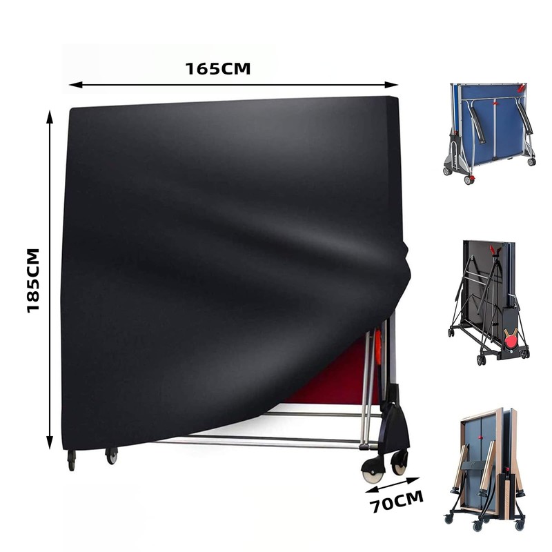 Funda para Mesa de Ping-Pong,Oxford 600D Cubierta Plegable Tenis de