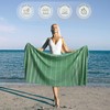 Ossano Sea Green Turkish Beach Towel - Absorbent & Lightweight,