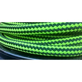 Valley 9/16 x 40 ft. Double Braid-Yacht Braid Polyester Rope. Hunter/Lime