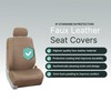 FH Group Front Set Faux Leather Car Seat Covers for
