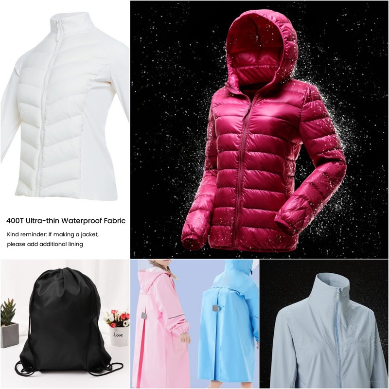 MaiMaiSuan 400T Army Green Matte Nylon Taffeta Fabric 60" Wide