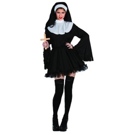 Ciao 62175 Exorcist Nun Costume, One Adult, Solid, Black, Standard Size