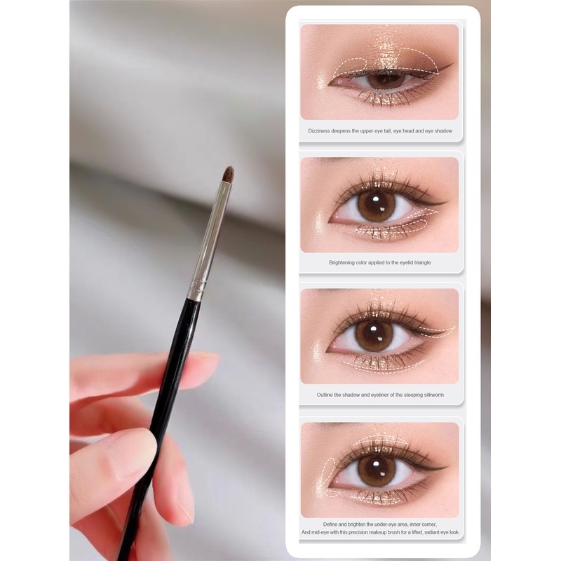 4-Piece Precision Eye Makeup Brush Set for Detailed Looks –